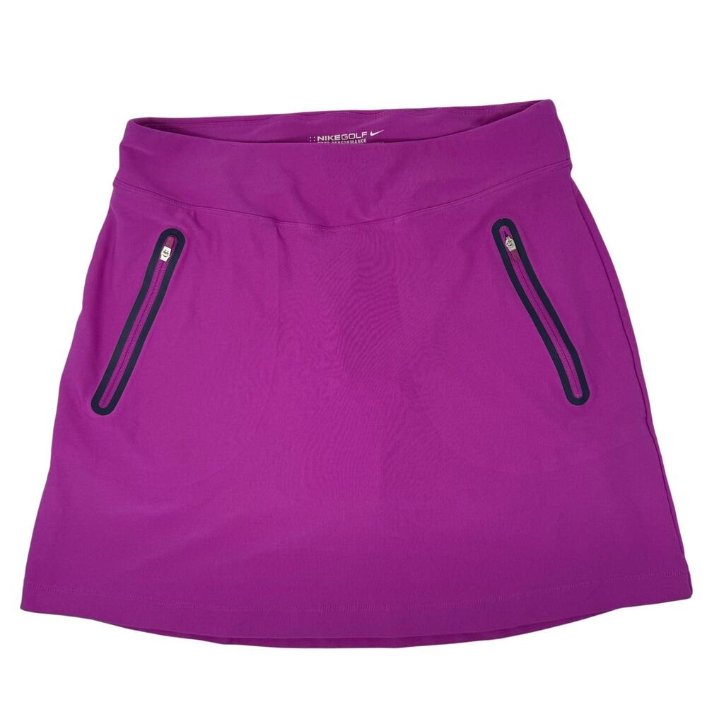Nike Pink Golf Skirt Skort Women's Small Built in Shorts Zip Pockets